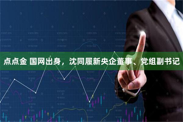点点金 国网出身，沈同履新央企董事、党组副书记